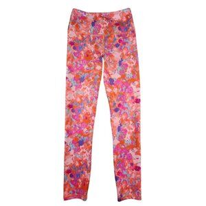 Anthropologie x Daily Practice Leggings Womens Small Orange Blue‎ Tie Dye Yoga